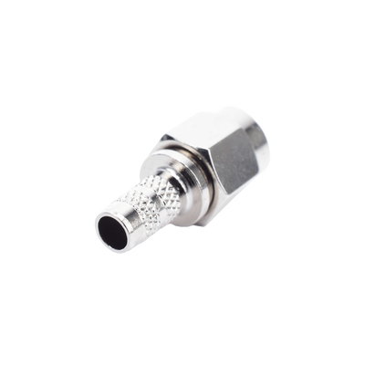 [RSA-3000-C1] Conector SMA Macho de anillo plegable para Cable RG-142/U.