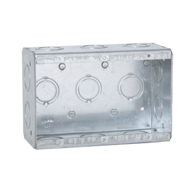 [HUB-692] Caja Multigang de 3 Gangs / Profundidad de 2-1/2" / 16 Entradas de 1/2" y 3/4".