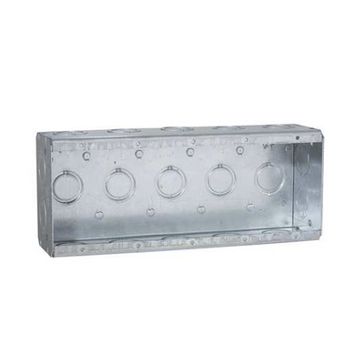 [HUB-694] Caja Multigang de 5 Gang / Profundidad 2 1/2" / 19 Entradas 1/2"-3/4".