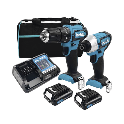 [DLX2131SY] KIT (DHP482 ROTOM. + DTD152 ATORN.IMP.) LI-ION 2 BAT 1.5 AH Y CARG C/LUZ EST.LONA 18V