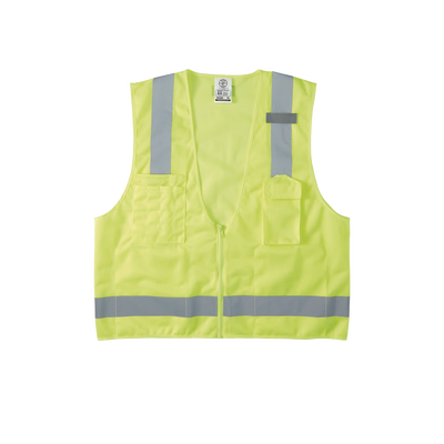[60269] Chaleco de seguridad reflectante de alta visibilidad, mediano/grande. Con múltiples bolsillos de diferente capacidad