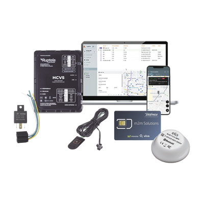 [HCV5KITTEMP2] Kit de Localizador 4G LTE /  1 MICSIM25GPS y datos 1 año + 1 BLUEPUCKRHT + 1 EPCOMGPSMENSUAL + RELAY + Botón SOS
