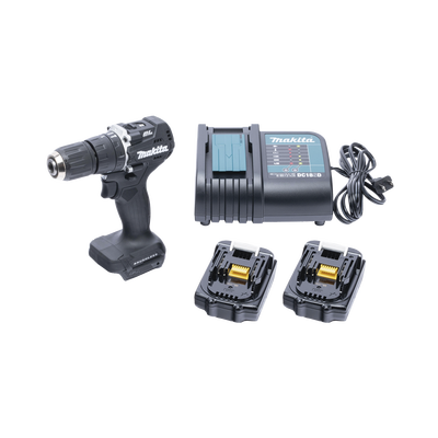[DHP-487-YX-2B] Rotomartillo/Taladro Inalámbrico SIN CARBONES, Broquero de 1/2", 1,700 RPM, 18VâŽ“, Torque: 40 N.m C/2 Bat. (1.5Ah) y Cargador.
