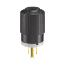 Clavija Negra 15 A 125 V CA 2 Polos 3 Hilos (NEMA 5-15P).