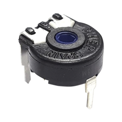 [531-PT10V-50K-S] Potenciómetro de Carbón 50K, 0.15W, 10 mm, Montaje Horizontal, Ajuste Vertical.