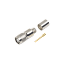 Conector TNC Macho Inverso, Anillo Plegable para ensamblar en cables RG-8/U, LMR-400, Niquel, Oro, Teflón