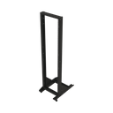 Rack Móvil de Acero de 2 Postes, 45 UR, Incluye 4 Ruedas Uso Rudo.