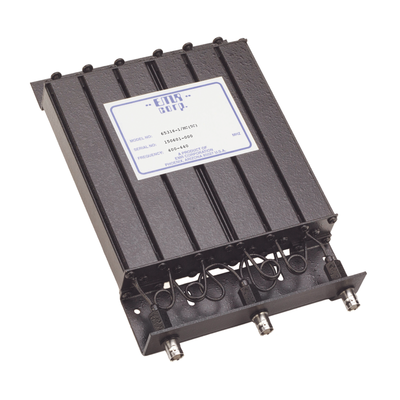 [65316-1/MC(5C)] Duplexer Compacto de Rechazo de Banda, 400-440 MHz, 4.6 a 6 MHz Sep., Tx-Rx, 50 Watt, BNC Hembra.