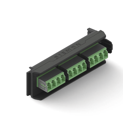 [LVA12-LSA-BC-A] Placa Acopladora LightVerse, 6 Conectores Dúplex LC/APC Shuttered, Acepta hasta 12 Fibras Monomodo