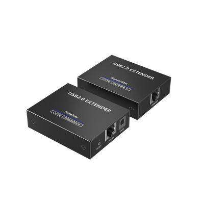 [TT150USB] Kit EXTENSOR USB 2.0 de 4 Puertos para Distancias de Hasta  150 m | Soporta USB 2.0, USB 1.1 y USB 1.0 | UTP Cat 5e/6/6a/7 | Soporta Switch Gigabit | Ideal para Cámaras WEB, Impresoras, Escáner, Memorias, Mouse, etc.