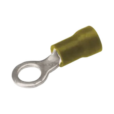 [HUB-TP10-10] Zapata Terminal de Ojillo  para Tornillo 3/16 in (5 mm) calibre 12-10 AWG con aislamiento de vinilo.