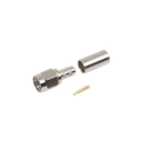 Conector SMA Macho de anillo plegable para cable RG-58/U, Niquel / Oro / Teflón.