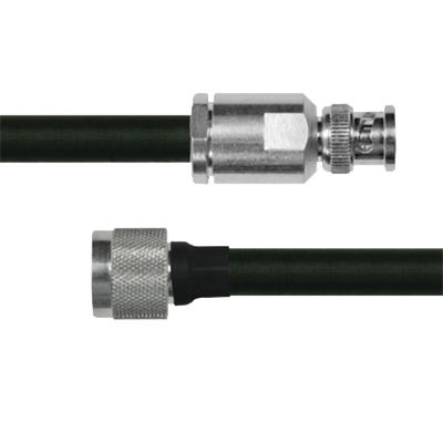 Cable Coaxial RG-214/U de 110 cm, en 50 Ohm, 0.425", CD-4 GHz, con Conectores BNC Macho a N Macho.