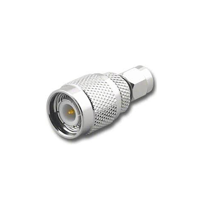 [RSA-3454] Adaptador en Línea, de Conector SMA Macho a TNC Macho, Níquel/ Oro/ Teflón.