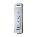Control remoto 5 canales para motores de persiana Somfy con señal inalámbrica, instrucciones: sube, baja y detener, con posición favorita programada.