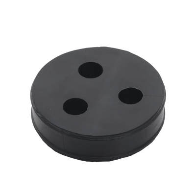 [CI312] Inserto de Caucho de 4" Con Tres Orificios para Cable de 1/2 in