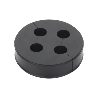 [CI438] Inserto de Caucho de 4" Con Cuatro Orificios para Cable de 3/8 in