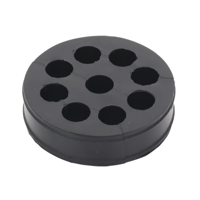 [CI912] Inserto de Caucho de 4" Con Nueve Orificios para Cable de 1/2 in