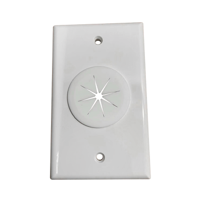 [LP-FP-GROM] Placa de Pared, con Orificio y Grommet, Ideal para Pasar Cables