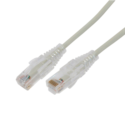 [LP-UT6A-700-GY28] Cable de Parcheo Slim UTP Cat6A - 7 Metros (22.97 Pies) Gris, Diámetro Reducido (28 AWG)