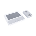 KIT DE VIDEOPORTERO IP COLOR BLANCO / Apertura con app / Súper elegante / Monitor WIFI /  Alimentación 110vca