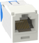 [CJE6X88TGIW] Conector Jack RJ45 Estilo TG, Mini-Com, Categoría 6A, Con Gel Resistente a la Corrosión, de 8 Posiciones y 8 Cables, Color Blanco Mate