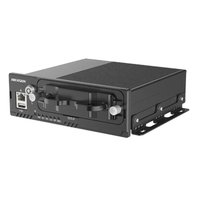 DVR Móvil 1080P (2 Megapixel) / 4 Canales TURBO + 4 Canales IP / GPS integrado / Sensor G / Alarmas I/O / Alimentación 9-36VCC