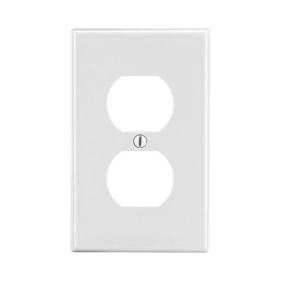 [HUB-P8W] Tapa para Contacto Dúplex Color Blanco.