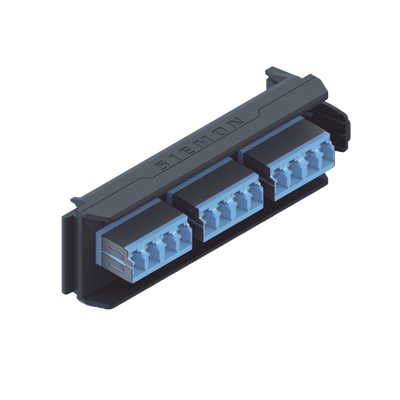 [LVA12-LSU-BC-A] Placa Acopladora LightVerse, 6 Conectores Dúplex LC/UPC Shuttered, Acepta hasta 12 Fibras Monomodo