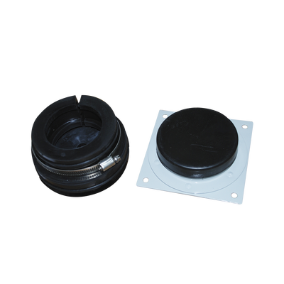 Placa y Goma pasamuro para cable coaxial de 7/8"