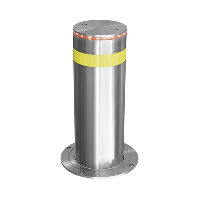 [XB-220-HBL] Bolardo Hidráulico Antiembestida 220 mm × 600 mm / Acero Inoxidable 304 / 200,000 J de Resistencia al Impacto / Bomba Hidráulica Integrada / Ciclo de 4 seg / 100 Ciclos por Hora