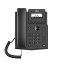 Teléfono IP empresarial para 2 lineas SIP con pantalla LCD,  Puertos Gigabit, Códec Opus, conferencia de 6 vías, PoE.