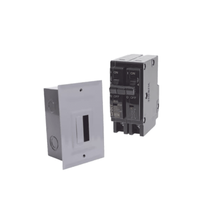 Kit Centro de Carga para sobreponer con 1 Interruptor Térmico de 2 Polos, 15Amp 120/240Vca 10kA.