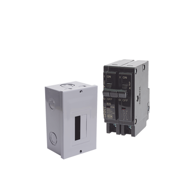 [KITC2Q220S] Kit Centro de Carga para sobreponer con 1 Interruptor Térmico de 2 Polos, 20Amp 120/240Vca 10kA.