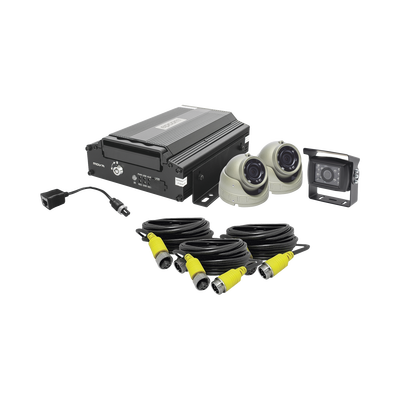 [XMR401NHDSKIT] KIT DVR PARA VEHICULO /  INCLUYE /  CÁMARAS PARA INTERIOR /  CÁMARA PARA EXTERIOR, / 2MP AHD /  CABLES EXTENSORES / ADAPTADOR LAN.