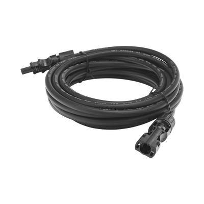 [CBLMC42P5MBLK1] Cable Fotovoltaico 2.5 m, Negro, Calibre 10 AWG con Terminales MC4 en Ambos Extremos
