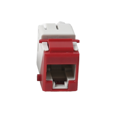 [U6A-K03NS] Jack Ultramax Cat6a, Utp, Tipo Keystone, Color Rojo, Punch Down