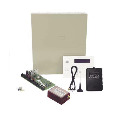 [VISTA48-60RF-MN01] (2 Años 4GLTEM/5G ILIMITADO INCLUIDO)  Kit Vista48LA con comunicador 4GLTEM/5G MN01, Teclado, Gabinete y Transformador