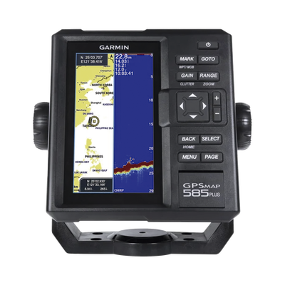 [10-01711-00] Plotter de Navegación GPSMAP 585 Plus / Pantalla 6" WVGA / Sonar CHIRP 600W / ClearVü Scanning Sonar / Compatible GPS-GLONASS-BeiDou / Quickdraw Contours / 2 Ranuras SD / IPX7 / Multiidioma