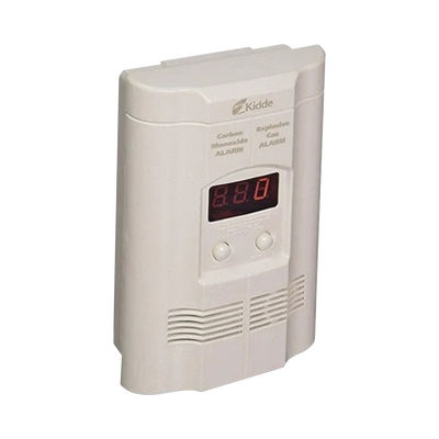 [KN-COEG-3] Detector Autónomo de Monóxido de Carbono (CO) y Gases Explosivos (Propano y Metano)  | Pantalla Digital | Conexión Directa a 120 Vca | Batería de Respaldo Incluida  | Paquete de 2 Pzas