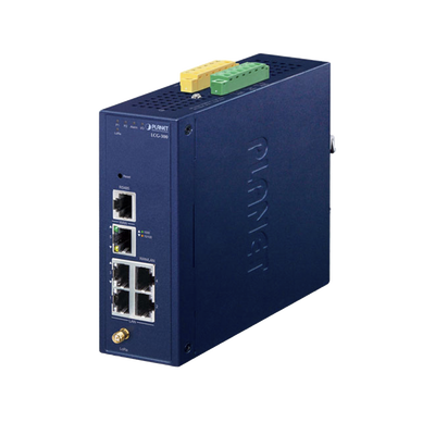 [LCG-300] (LoRa) Gateway Industrial LoRaWAN con 5 puertos 10/100/1000T, Banda de 902 a 928 MHz,  Con 2 Entradas y Salidas Digitales