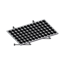 Montaje Para Módulos Solares En Muro Con Espesor De 35-40mm, Riel 1400mm