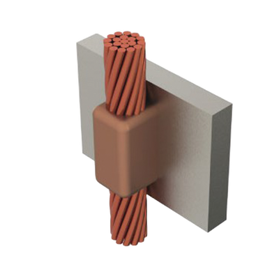 [TGM-CPVPV3-2/0] Molde para soldadura exotermica cable de paso vertical cal.2/0 a Placa Vertical.