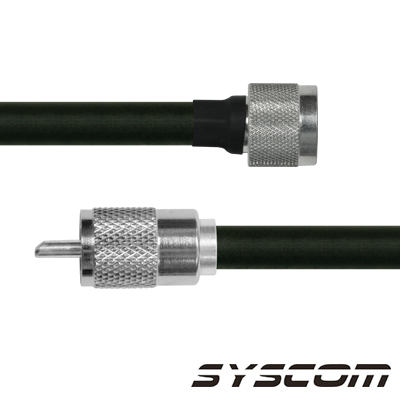 [SN-214-UHF-180] Cable Coaxial RG-214/U de 180 cm, con conectores N Macho a UHF Macho (PL-259).