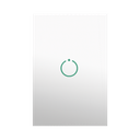 (ZWAVE) Interruptor On/Off panel táctil touch inalámbrico Zwave Plus 1 boton. Compatible con Hubitat HC8, Álula  M2M, otro