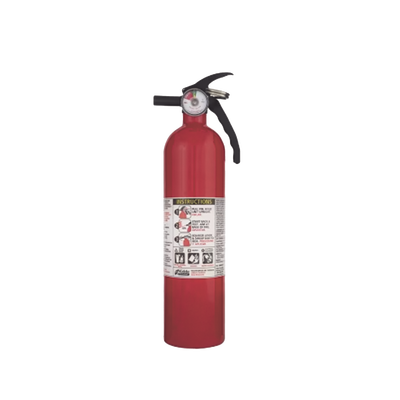 [FA110-1] Extintor Desechable de Polvo Químico Seco | Fuegos Clase A, B y C | SOPORTE PLASTICO | Pieza de 2.5 lb