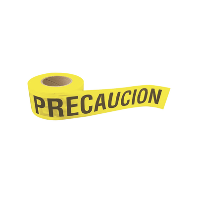 [SYS-137297] Cinta para barricada "PRECAUCION" de 100 m y ancho de 3".