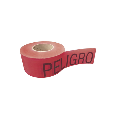 [SYS-137298] Cinta para barricada "PELIGRO" de 100 m y ancho de 3".