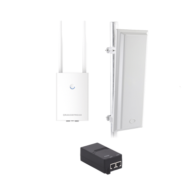 [GWNTXP90] Kit de radio GWN7605LR con antena TXS25619DP, para amplia cobertura de WiFi en 90º, frecuencia (2.4 a 2.5 GHz) y (5.1 a 6.5 GHz), 1.27 Gbps y administración desde la nube gratuita