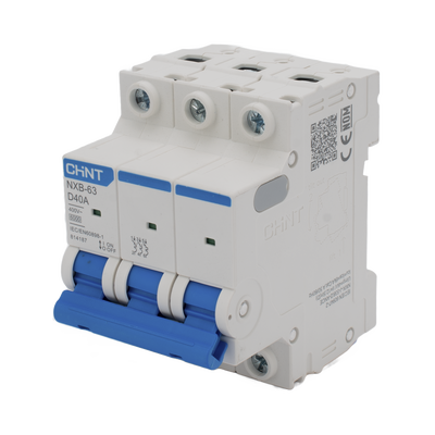 [NXB633PD40] Pastilla para Riel Din, 3 Polos, 40 Amp, Vca:110/415v, 6kA, Catálogo: NXB633PD40.